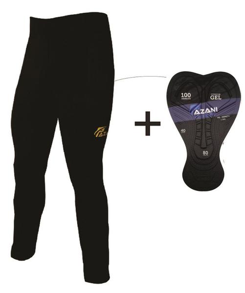 Imagem de Calça Legging Ciclismo Bike Masculina Forro Gel C/bolsos 