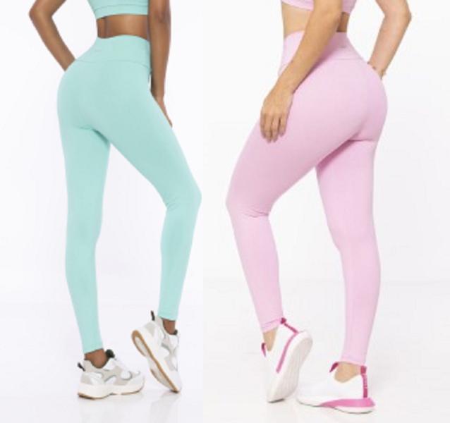 Imagem de Calça Legging Cigarrete Cos Alto DiPaula Fitness Esportiva Academia Feminino Adulto - Ref 171102