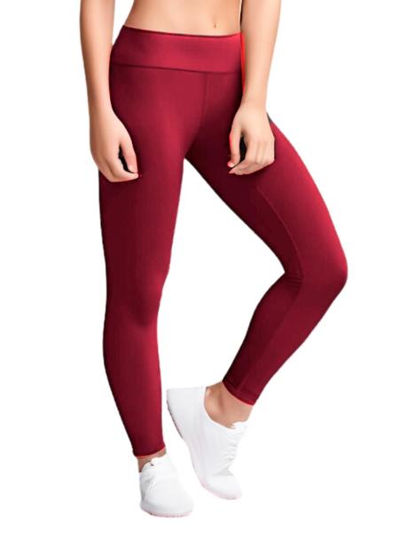 Imagem de Calça Legging Cintura Alta Feminina Suplex Lisa Treino Cores Basicas