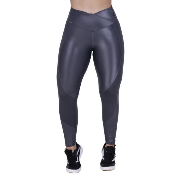 Imagem de Calça legging cirre liso poliamida cós transpasse