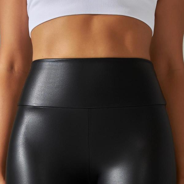 Imagem de Calça legging cirre plus size bolso modeladora brilhosa