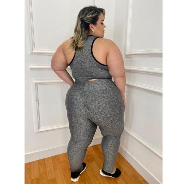 Imagem de Calça Legging com Bolso Plus Size GG XGG EXGG 44 ao 54 Suplex premium zero transparência