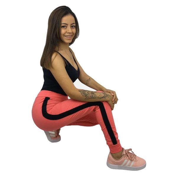 Imagem de Calça Legging Com Listra - Cereja Rosa