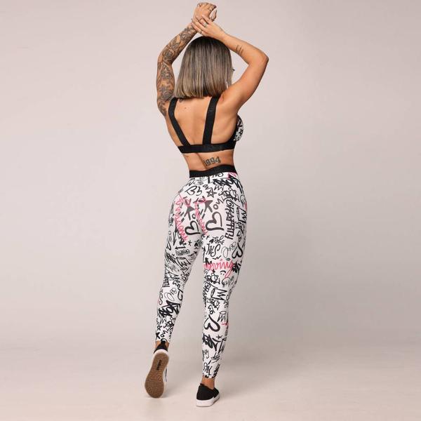 Imagem de Calca Legging Comum Hit Graffity Exclusiva Moving Fitness