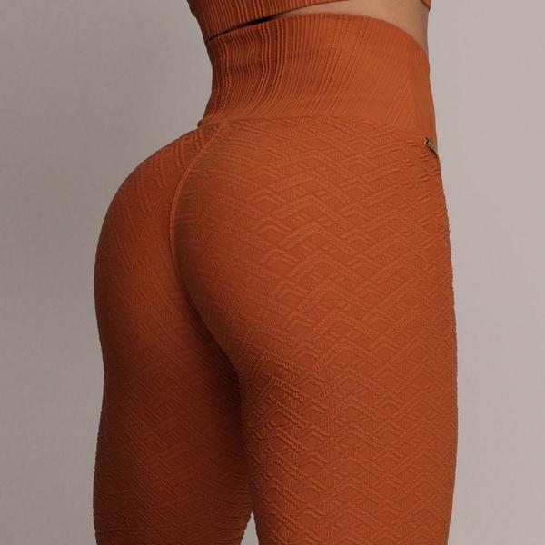 Imagem de Calca Legging Comum Jacquard Luxor Terracota Moving