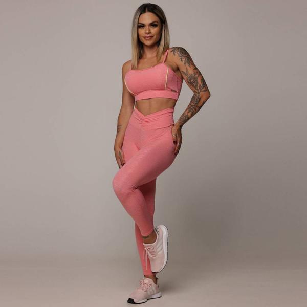 Imagem de Calca Legging Comum Jacquard Nature Peach Moving