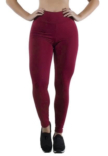 Imagem de Calça Legging Cós Alto Lisa Fitness Academia Feminina