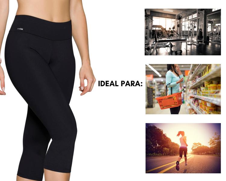 Imagem de Calça legging curta capri-corsário sport fitness-qualidade