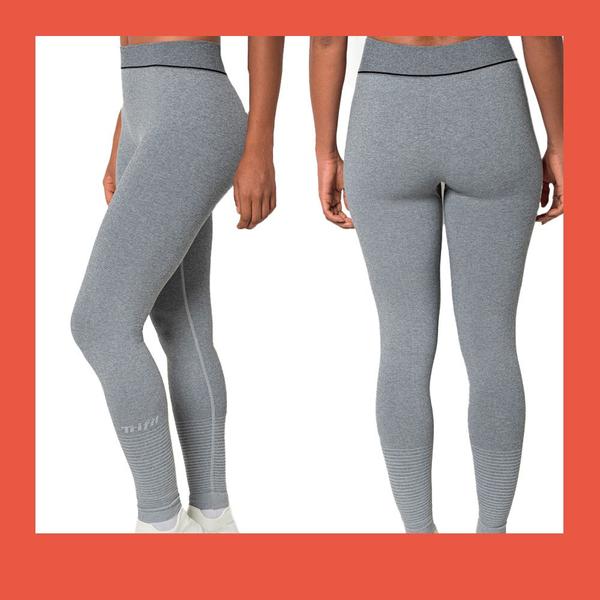 Imagem de Calça Legging De Microfibra Esportiva Sem Costura Trifil Para Academia Feminina Com Textura