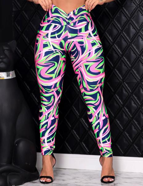 Legging Fitness CalÃ§a De Academia Estampada Calça Legging Fitness