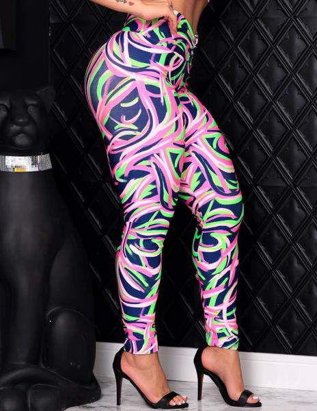 Calça Legging Empina Bumbum Academia Fitness Esportiva Estampada
