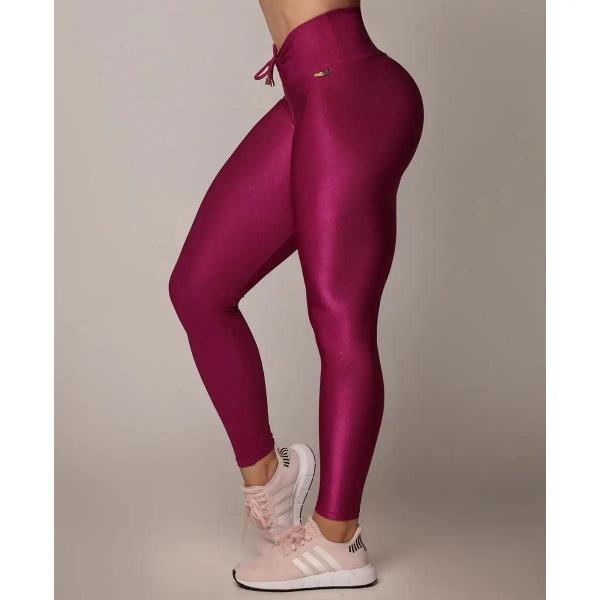 Imagem de Calça Legging Empina Bumbum Glossy Fúcsia