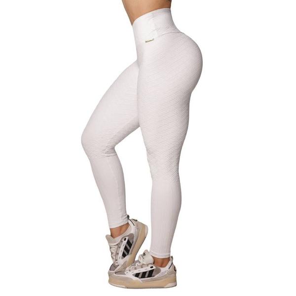 Imagem de Calca Legging Empina Bumbum Jacquard Luxor Branco Moving