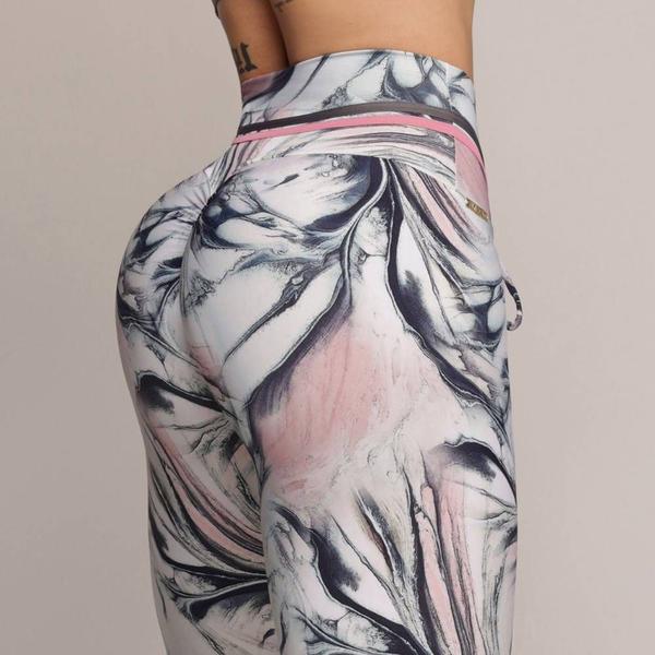 Imagem de Calca Legging Empina Bumbum Marble Rose Exclusiva Moving