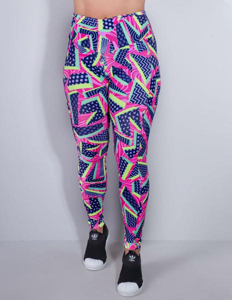 Imagem de Calça Legging Estampada com Bolsos Laterais para Academia