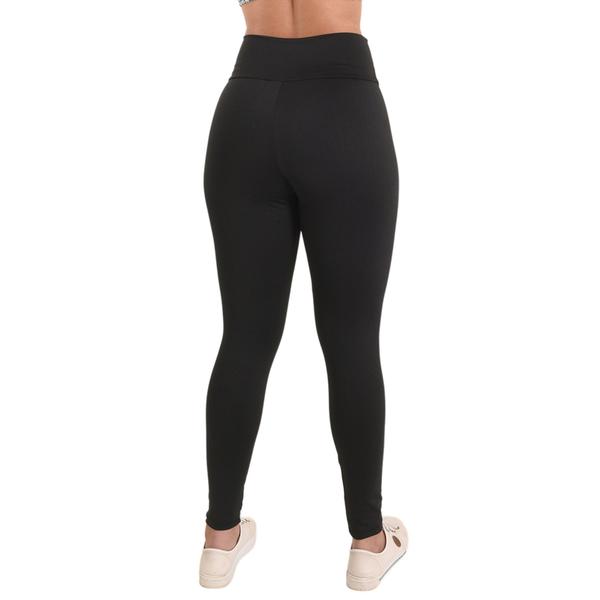 Imagem de Calça Legging Feminina Cintura Alta Básica Levanta Bumbum