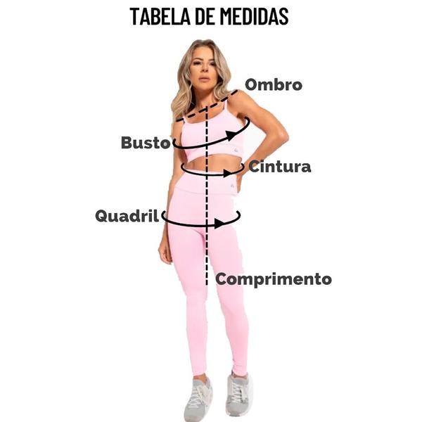 Imagem de Calça Legging Feminina Leve Canelado Fraiz Amplifit