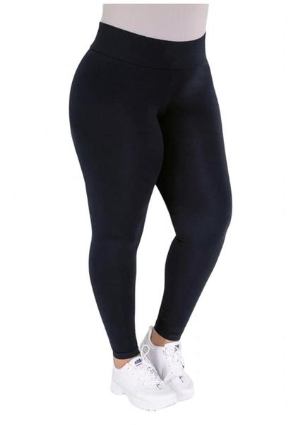 Imagem de Calça Legging Feminina Plus Size Tecido Encorpado Suplex Alta Qualidade