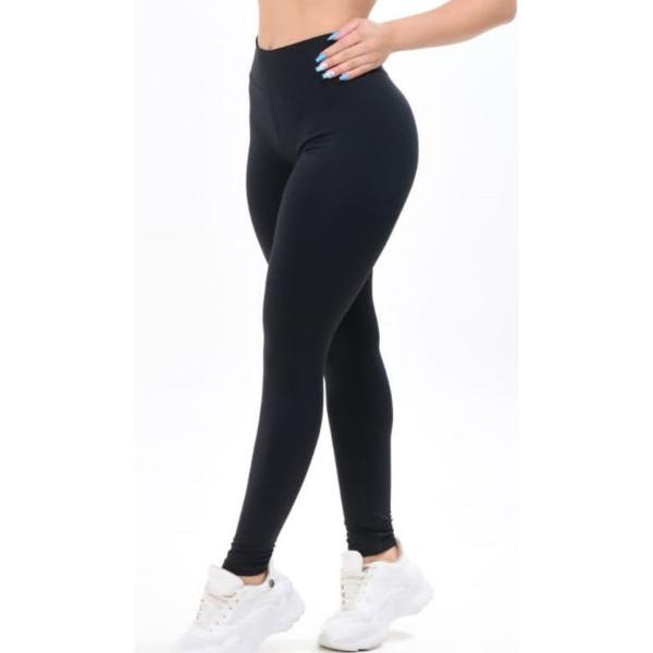 Imagem de Calça Legging Feminina Suplex Basica Fitness Preta