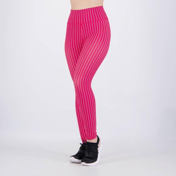 Imagem de Calça Legging Fila Sport Pinstripes Feminina Vermelha