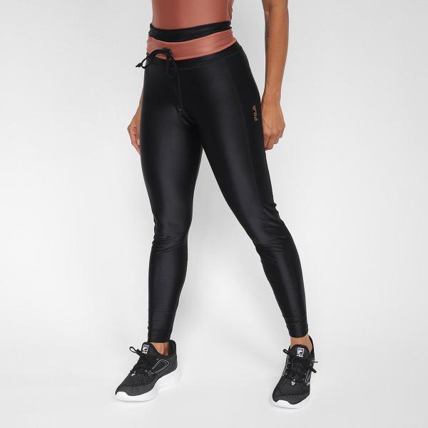 Calça Legging Fila Studio Gloss Mix Feminina Calça Legging Fila Studio Gloss Mix Feminina