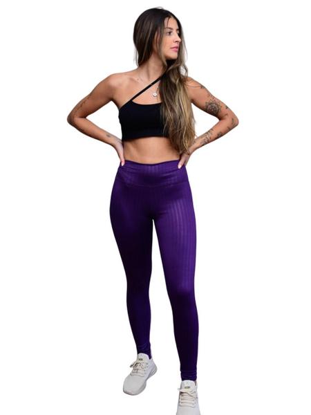 Imagem de Calça Legging Fitness 3D Poliamida Academia Cintura Alta Grossa - Envio Imediato