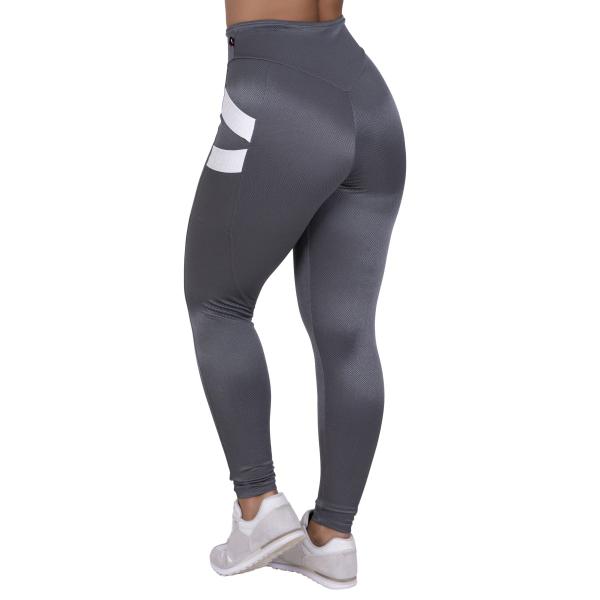 Calça Legging Fitness Bolso Recortes Poliamida Fio Brilho - ORBIS FITNESS Imagem de Calça Legging Fitness Bolso Recortes Poliamida Fio Brilho