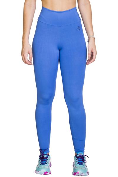 Imagem de Calça Legging Fitness Cintura Alta Power Suplex Azul