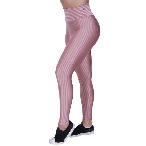 Imagem de Calça Legging Fitness Feminina Cintura Alta Cirre 3D Orbis Rosê