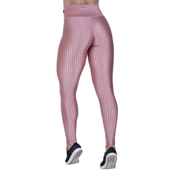 Imagem de Calça Legging Fitness Feminina Cintura Alta Cirre 3D Orbis Rosê