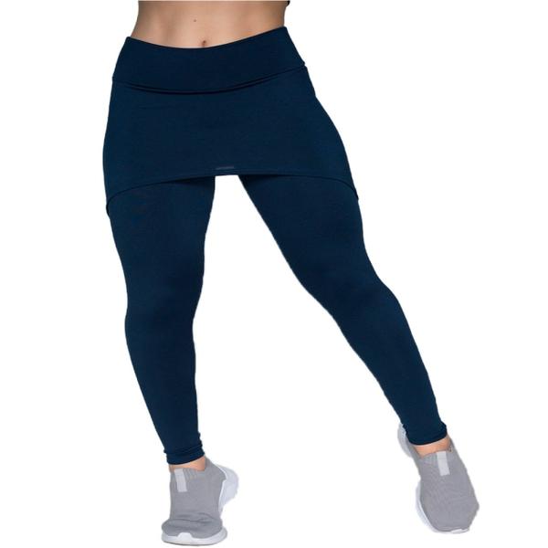 Imagem de Calça Legging Fitness Feminina Com Saia Tapa Bumbum