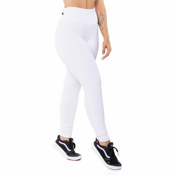 Imagem de Calça legging fitness feminina poliamida textura relevo