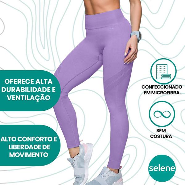 Imagem de Calça Legging Fitness Selene Feminina Sem Costura Para Academia