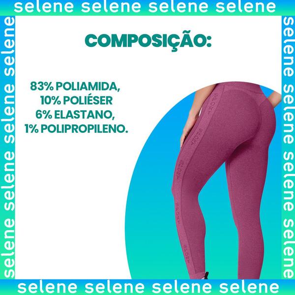 Imagem de Calça Legging Fitness Sem Costura Com Cós Cintura Alta Selene