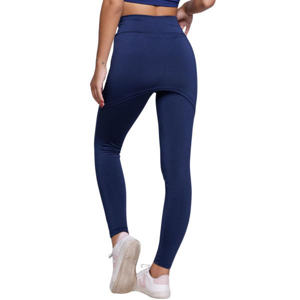 Imagem de Calça Legging Fitness Vekyo Suplex Com Saia Tapa Bumbum Academia