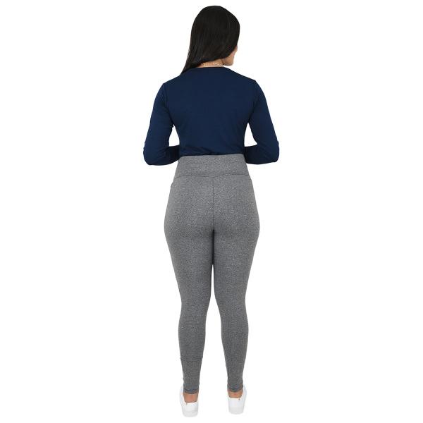 Imagem de Calça Legging Flanelada Feminina Com Bolso Térmica Forrada Suplex Cós Alto