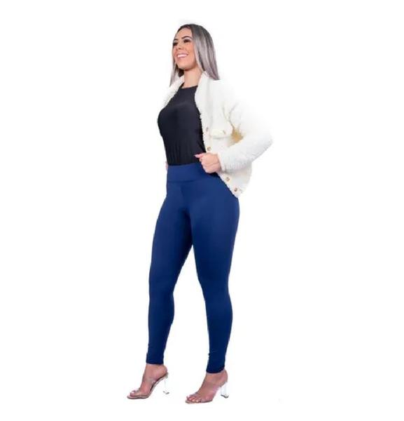 Imagem de Calça Legging Flanelada Termica Antifrio Tecido Super Quente Moda