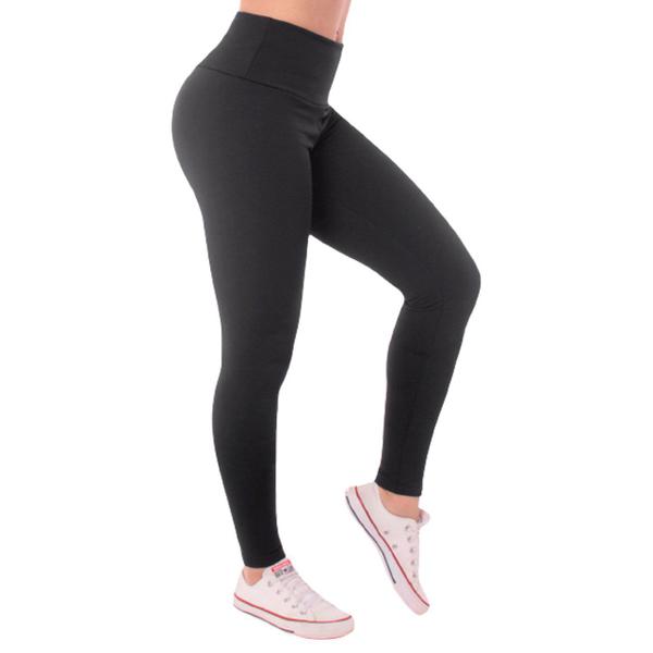 Imagem de Calça Legging Flanelada Wolfox Térmica Pelúcida Quentinha Inverno Tecido Suplex Feminina