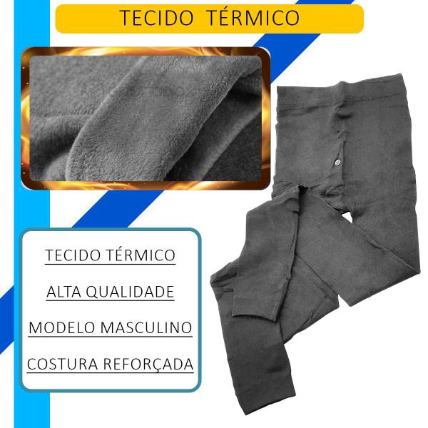 Imagem de  Calça Legging Forrada Térmica Quentinha Felpuda Masculina