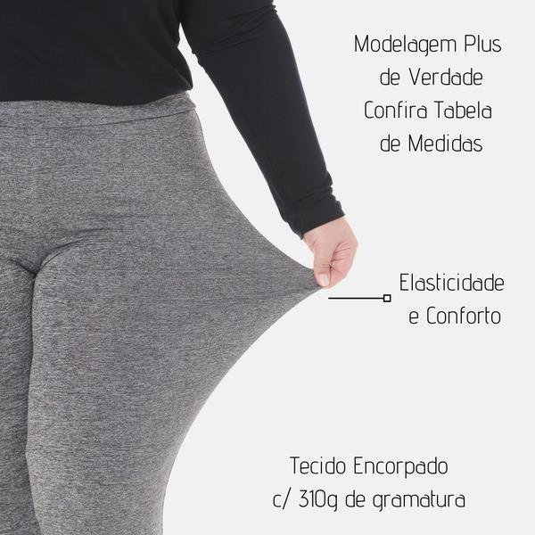 Imagem de Calça Legging Gabriela Lisa Plus Size 1133 Várias Cores