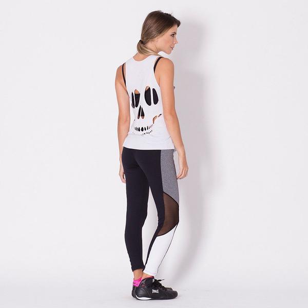 Imagem de Calça Legging Go Fit Rio Fitness Neon com Tela