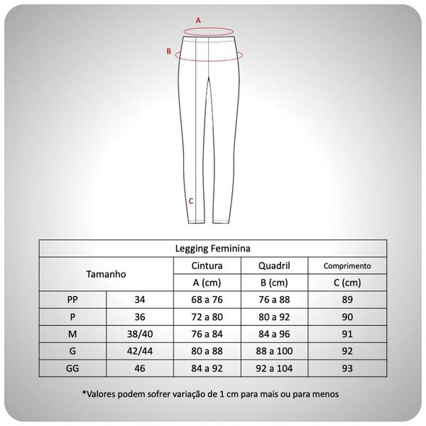 Imagem de Calça Legging Heide Ribeiro Flanelada Térmica