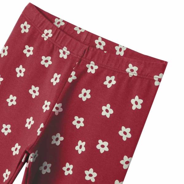 Imagem de Calça Legging Hering Infantil Menina Estampada Vermelha