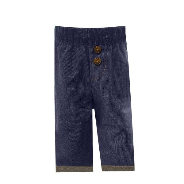 Imagem de Calça Legging Hering Kids Bebê Unissex Em Moletom Jeans Azul