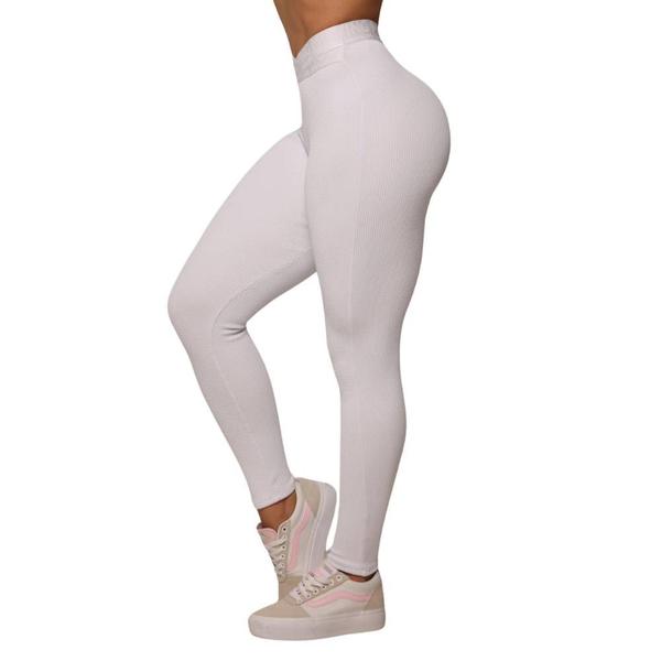 Imagem de Calca Legging Hit Comum Jacquard Confort Branco Moving