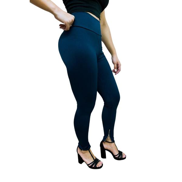 Imagem de Calça Legging HR Fitness Linha Silver Barra Ziper