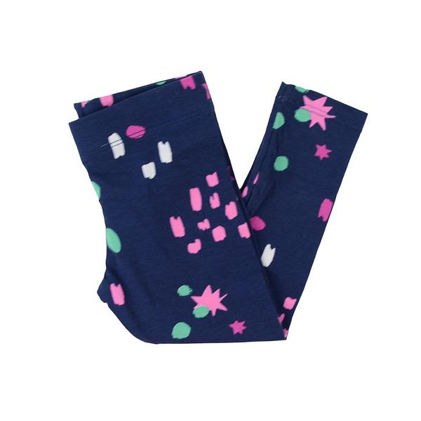 Imagem de Calça Legging Infantil Feminina Malwee Estampada Marinho