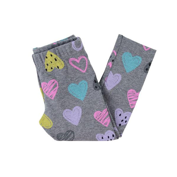 Imagem de Calça Legging  Infantil Malwee Corações Cinza - 100007