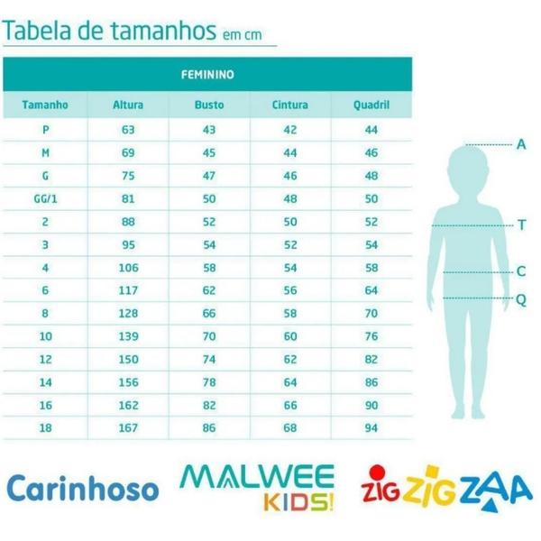 Imagem de Calça Legging Infantil Menina Malwee Kids Básica Felpada