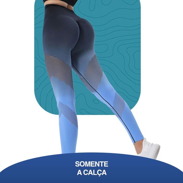 Imagem de Calça Legging Leg Degradê Feminina Sem Costura Para Academia Treino